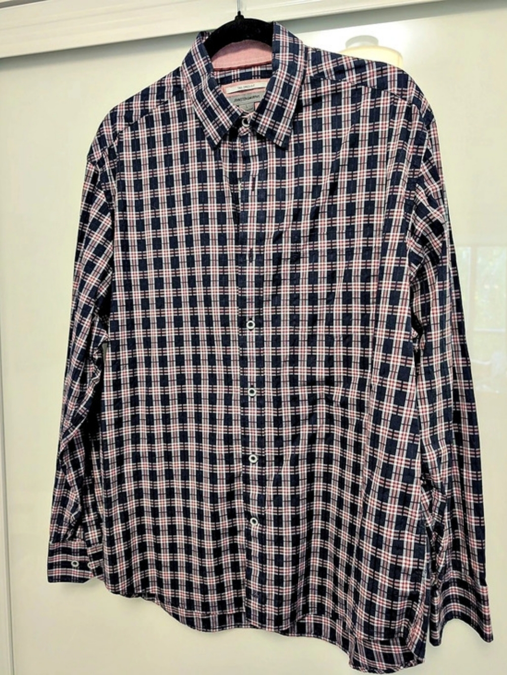 Johnston & Murphy Men Plaid Button Down Shirt